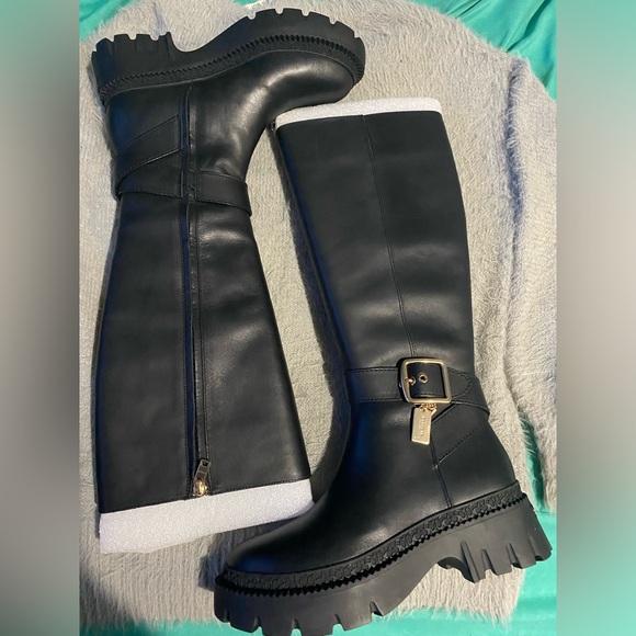 COACH • James Tall Buckled Riding Boots • Women’s - Picture 8 of 13